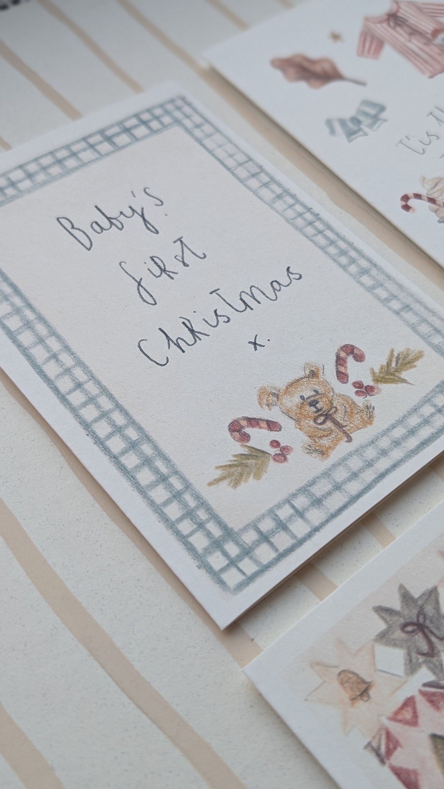 Baby's 1st Christmas Card.