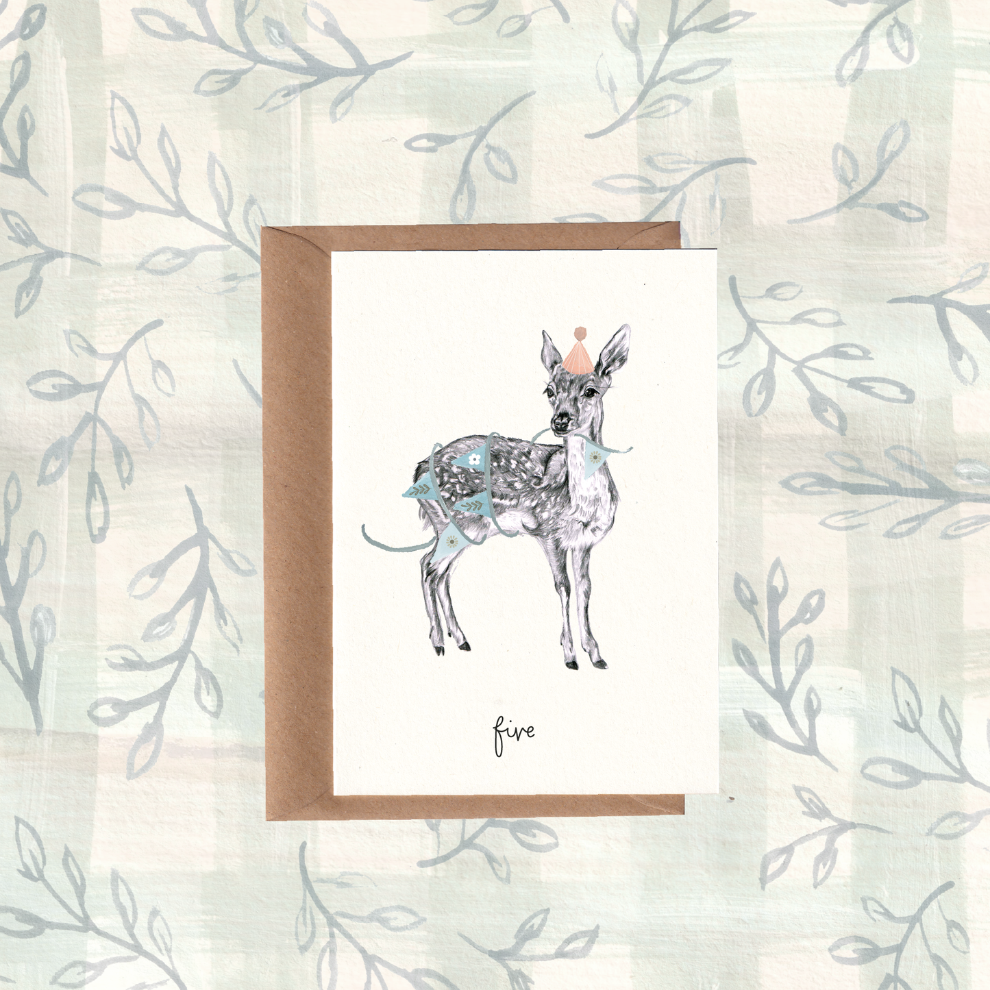 Woodland Precious Fawn No5 Card