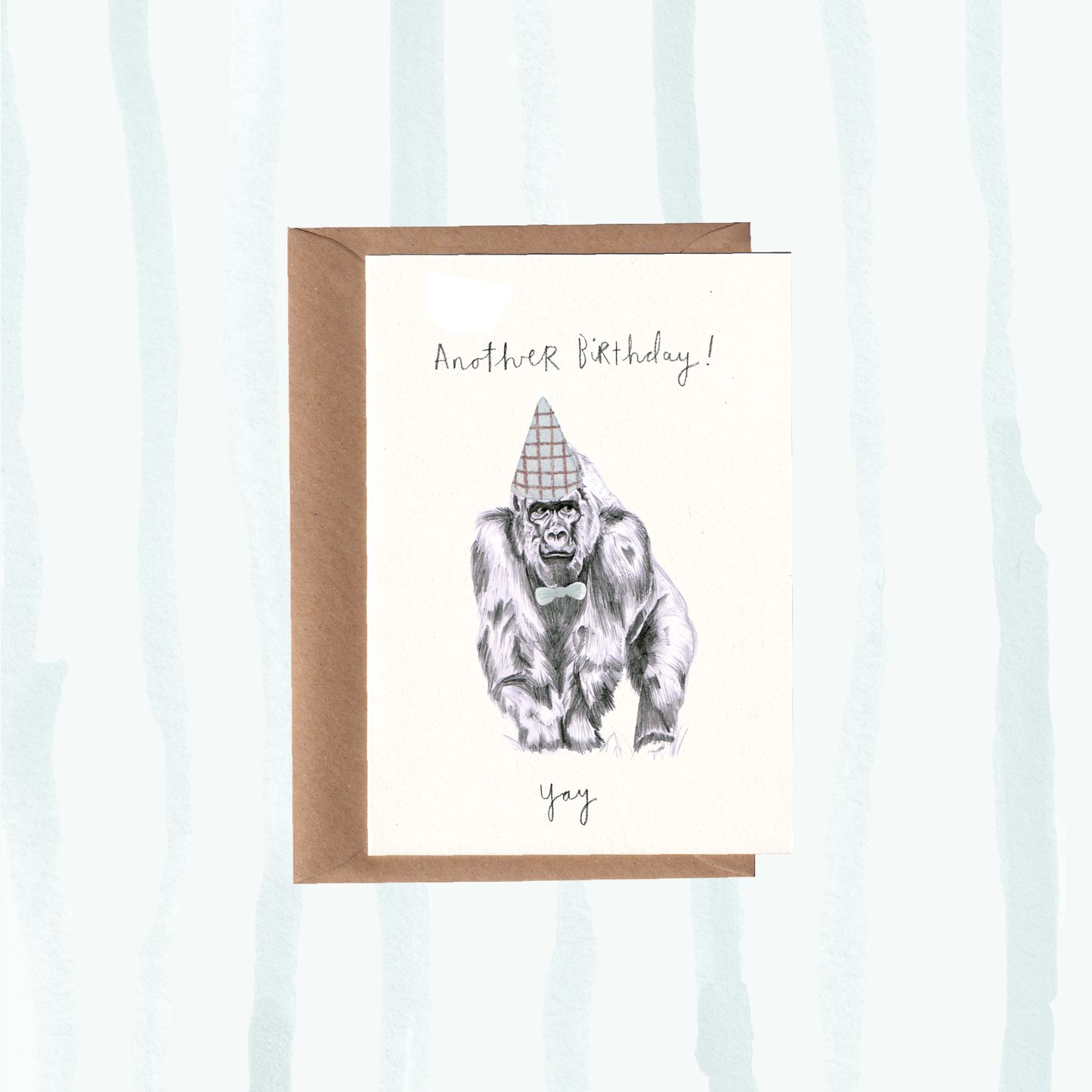 Gorilla Birthday Card.
