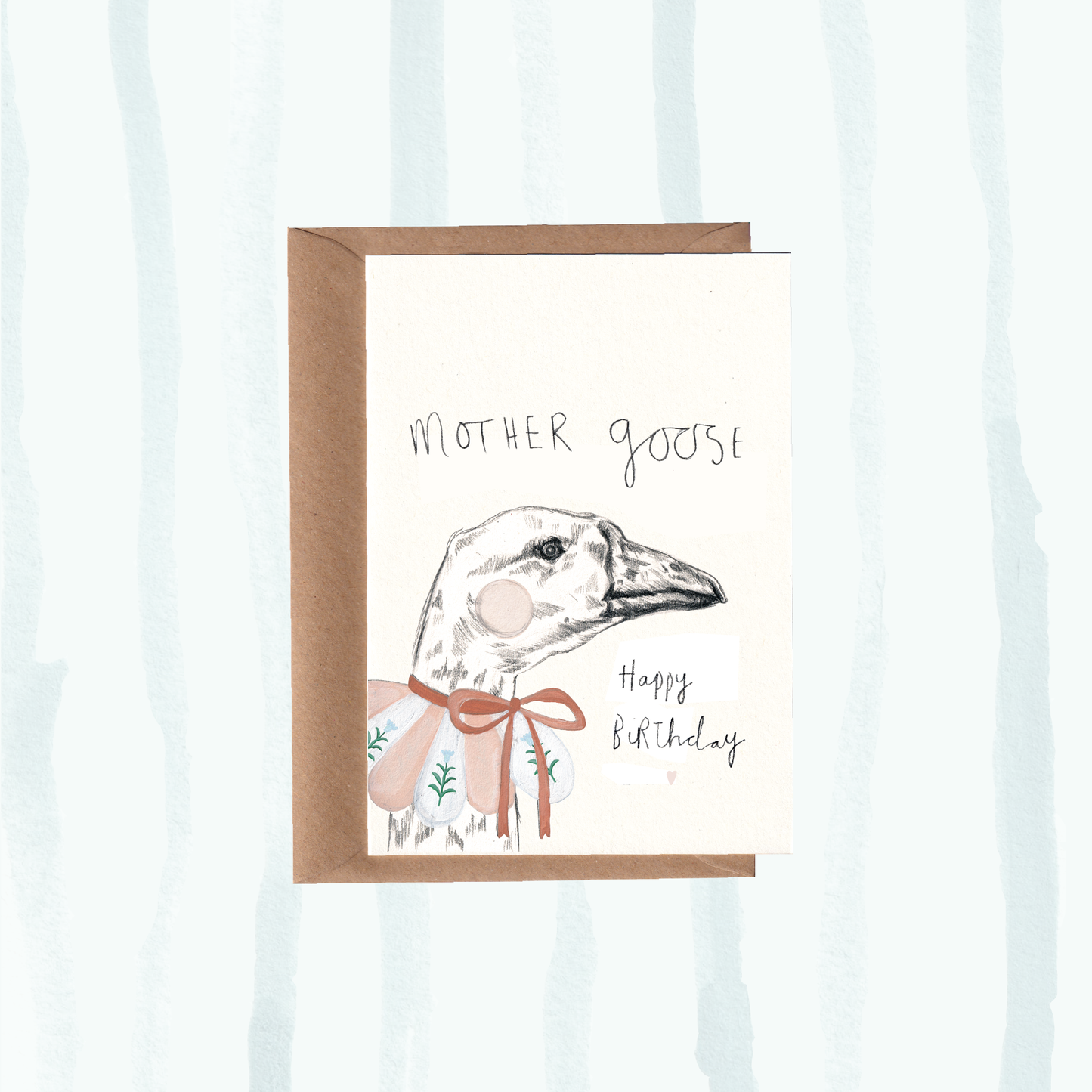 Mother Goose Birthday Card.