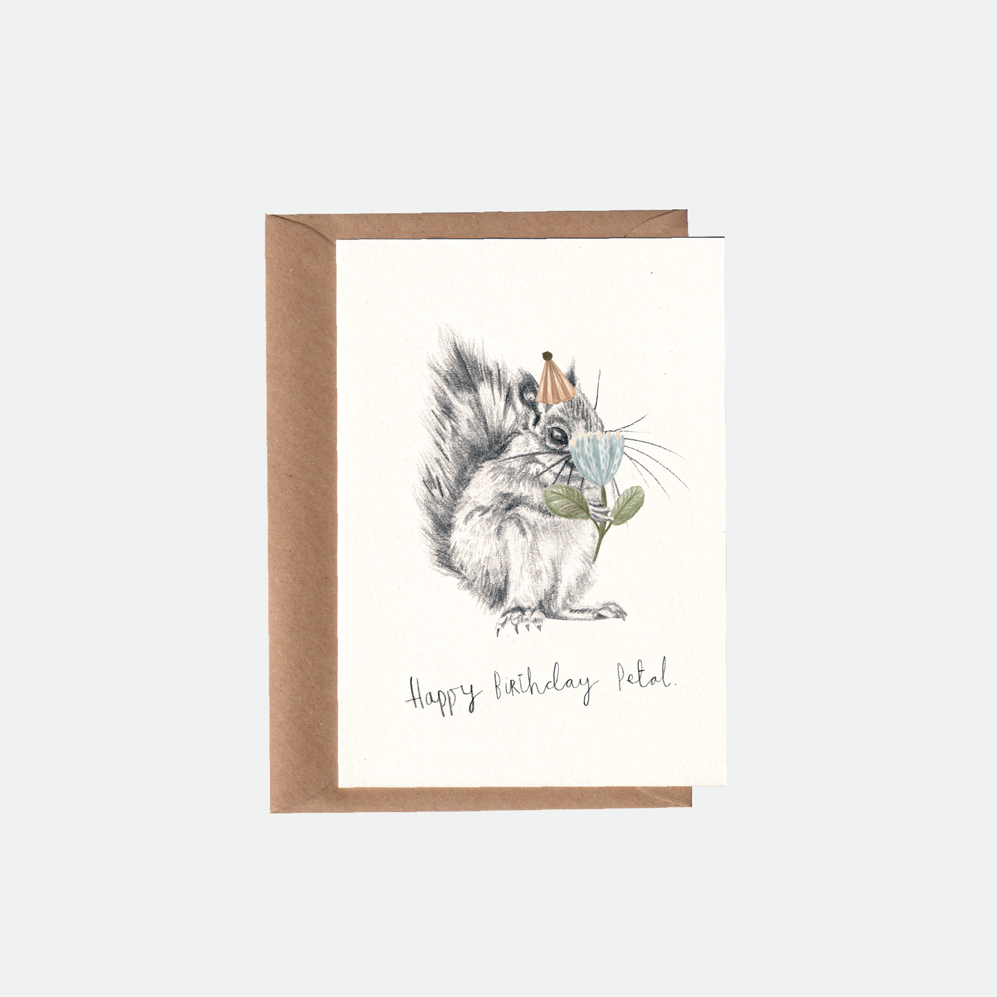 Birthday Squirrel Card.