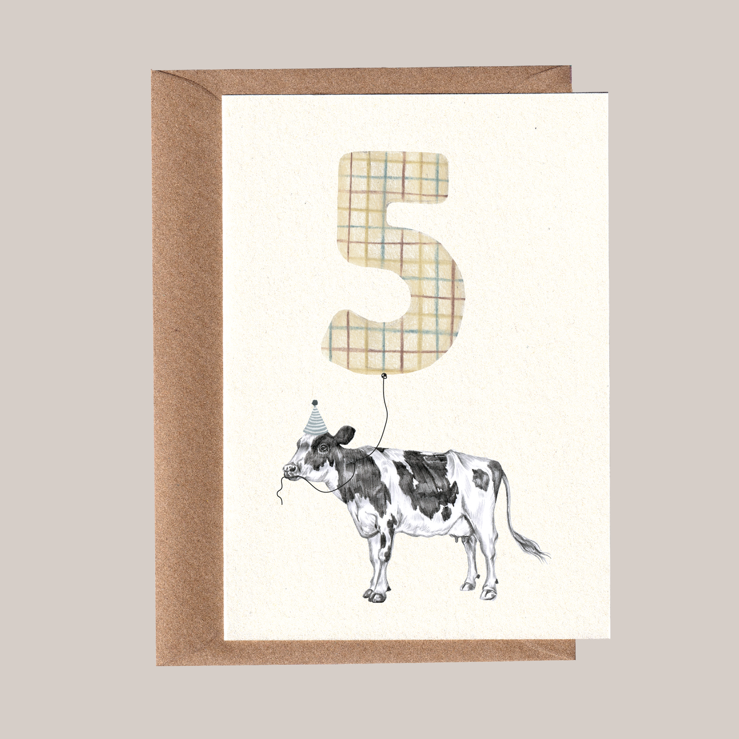 Farm Yard | No5 Cow Birthday Card