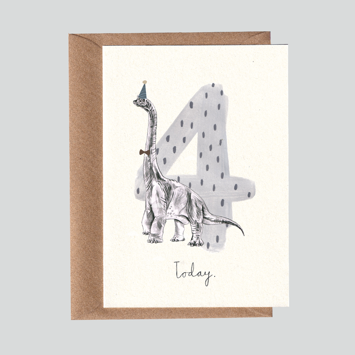 Dino | Brachiosaurus No4 Birthday Card.