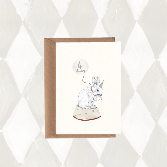 Circus Bunny No4 Card