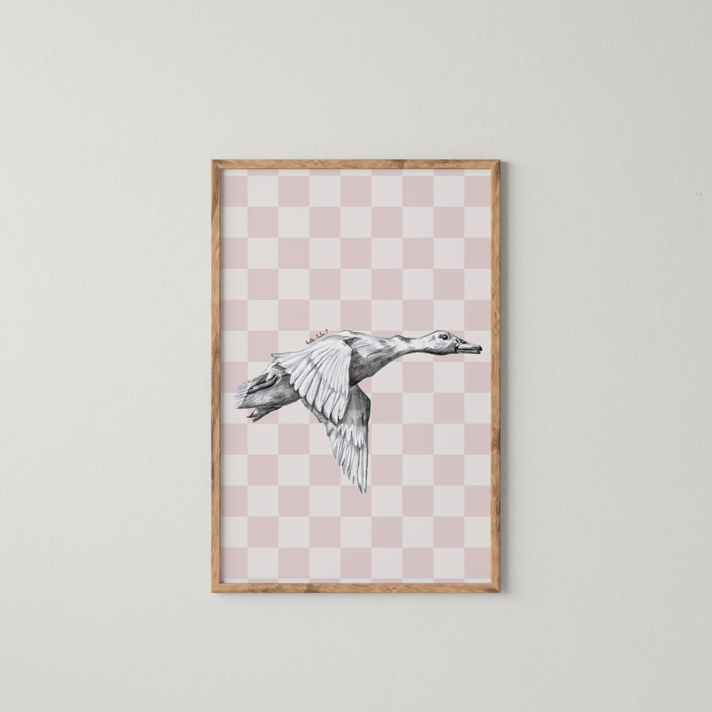 Flying Duck Print.