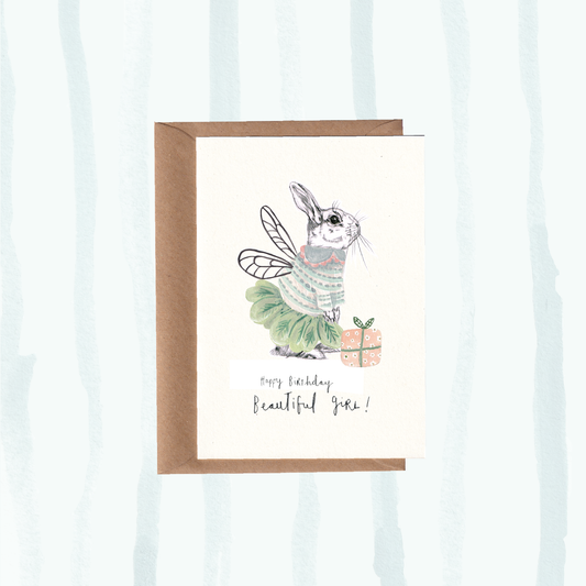 Happy Birthday Beautiful Girl Card