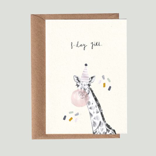 B-day Girl Card.