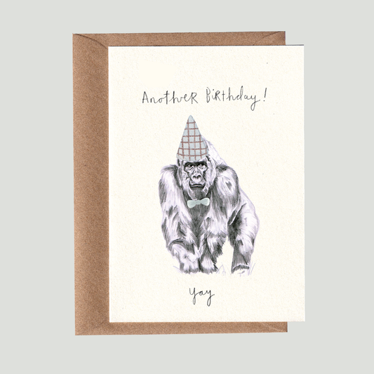 Gorilla Birthday Card