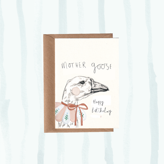 Mother Goose Birthday Card.