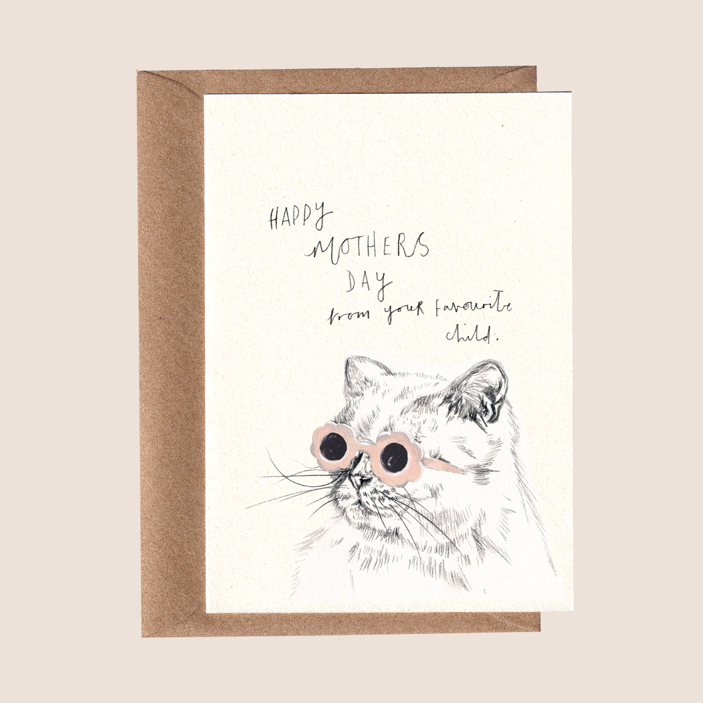 Mother's Day Card | Favourite Child Cat.