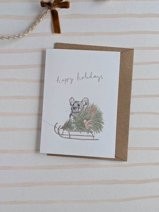Christmas Mouse Card.