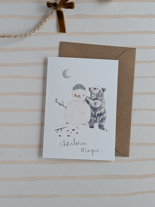 Christmas Bear Card.