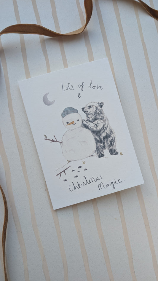 Christmas Bear Card.