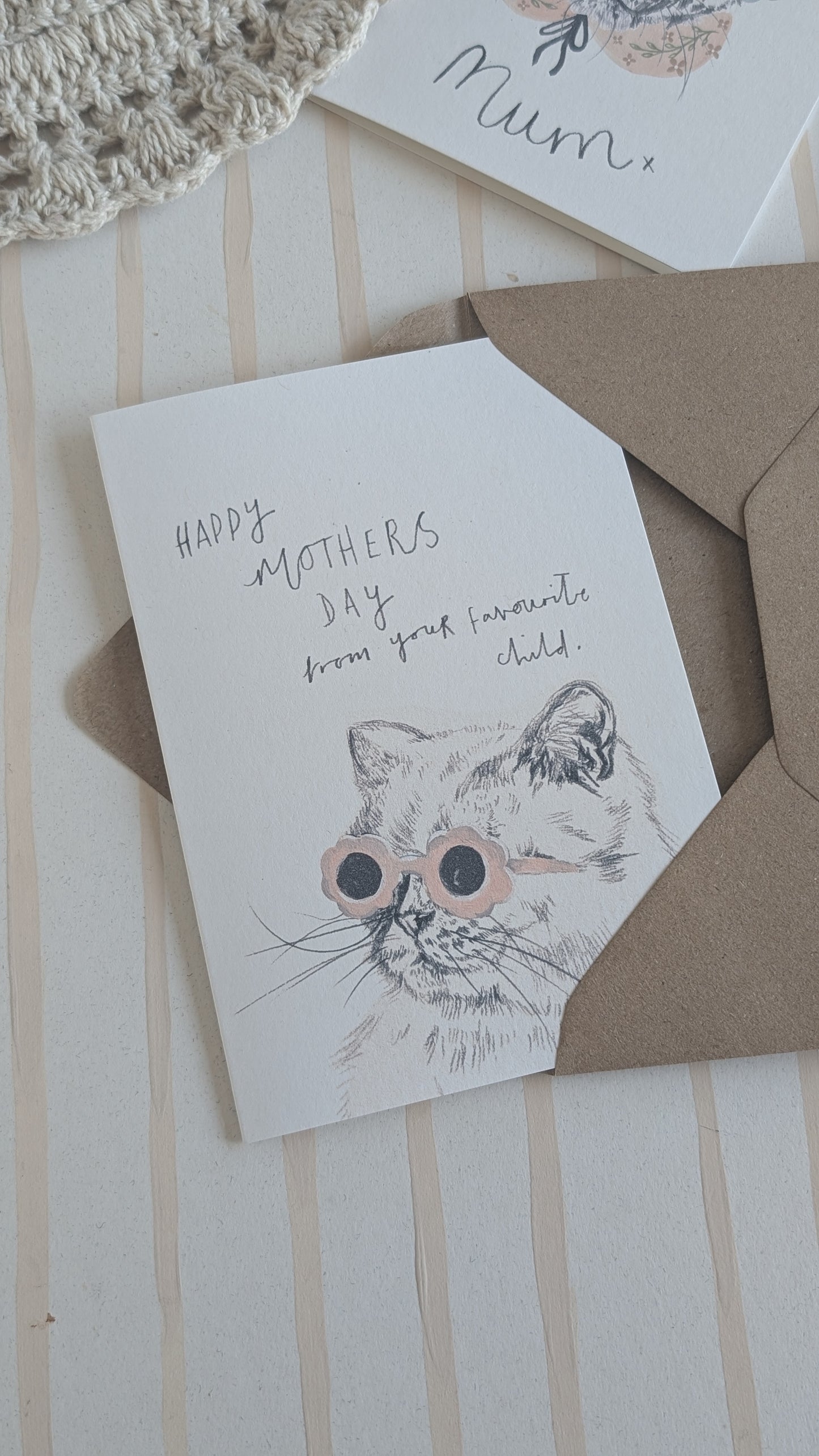 Mother's Day Card | Favourite Child Cat.