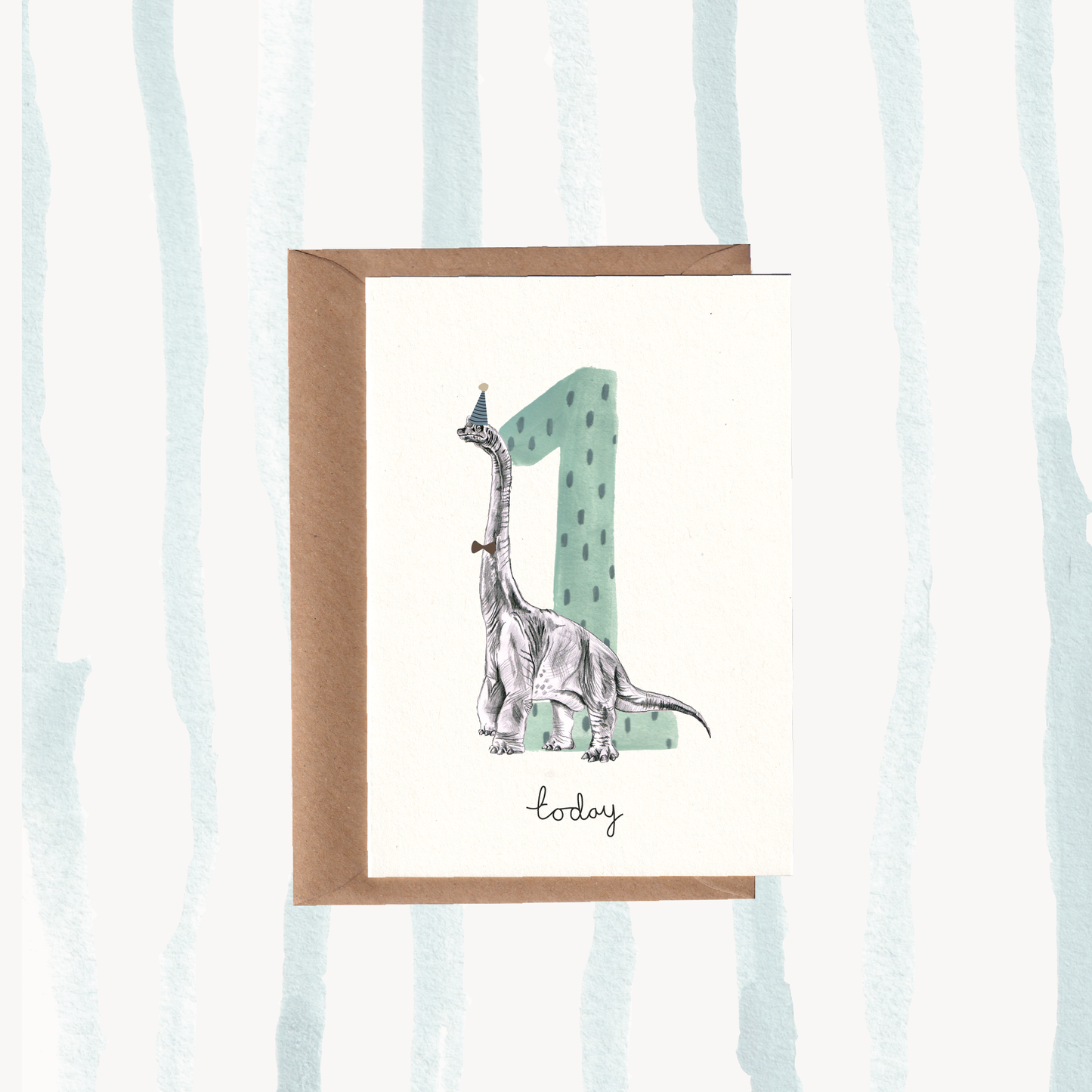 Dino | Brachiosaurus No1 Birthday Card.