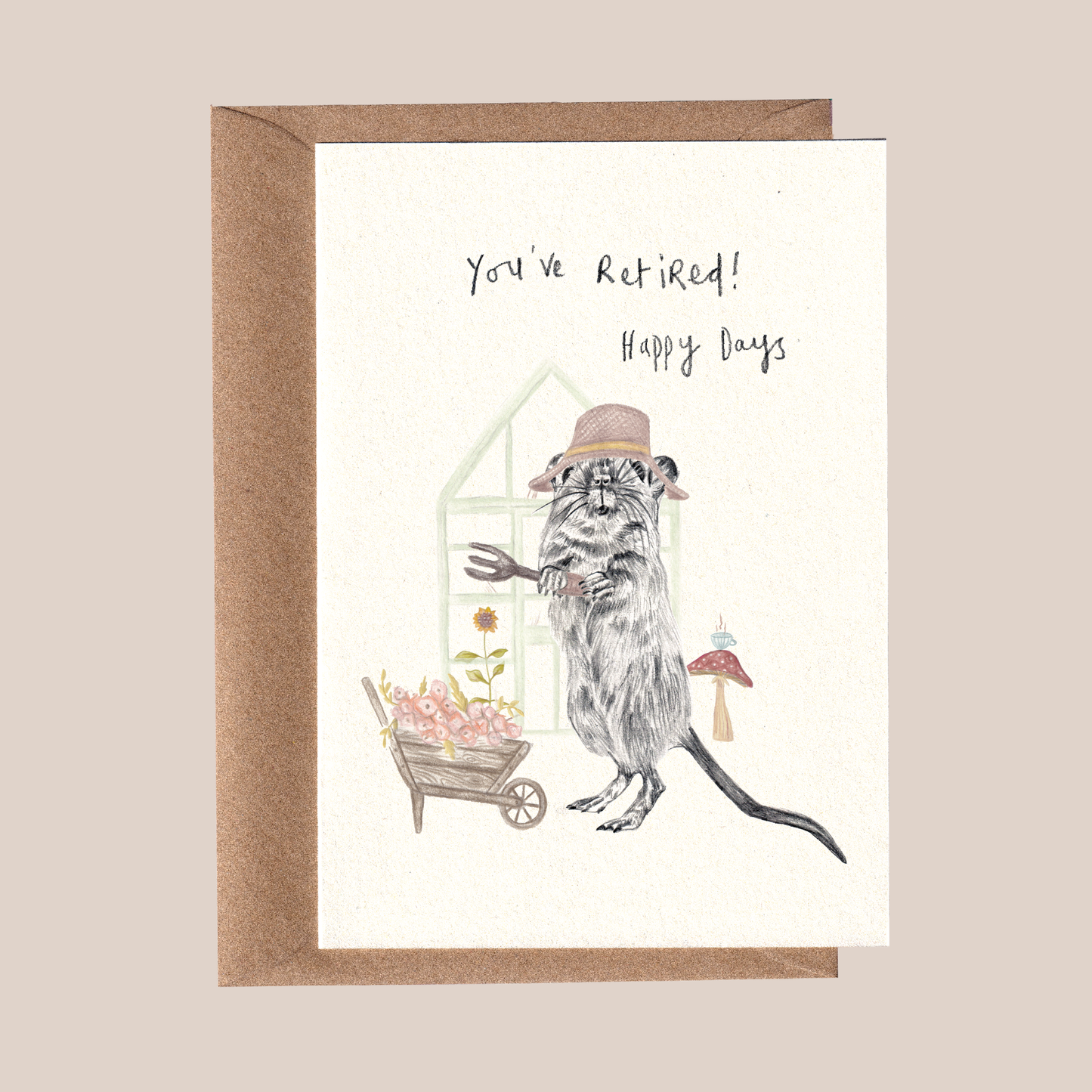 You've Retired Card - Happy Days.