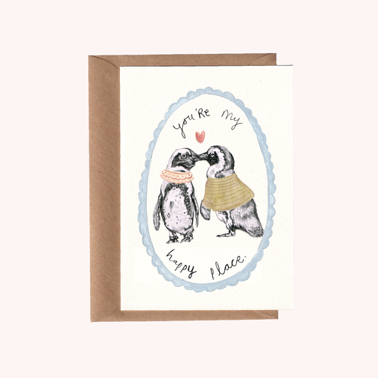 Penguins Valentine's Day Card