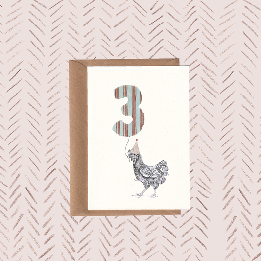 Farm Yard | No3 Chicken Birthday Card