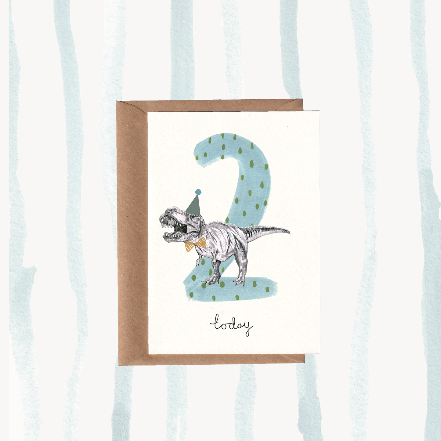 Dino | T-Rex No2 Birthday Card.
