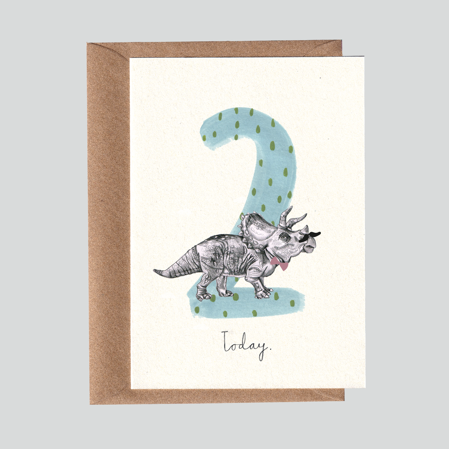 Dino | Tricerratops No2 Birthday Card
