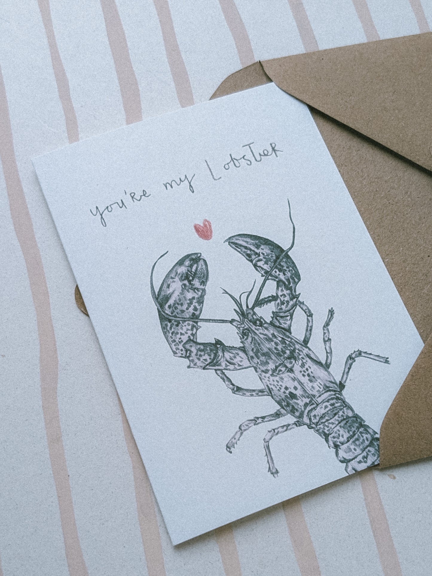 Lobster Valentine's Day Card